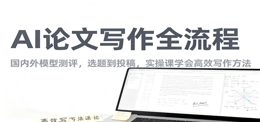 AI论文写作全流程,国内外模型测评,选题到投稿,实操课学高效写作方法-吾爱创业网
