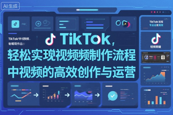 TikTok中视频制做流程，轻松实现Tk中视频的高效创作与运营-吾爱创业网