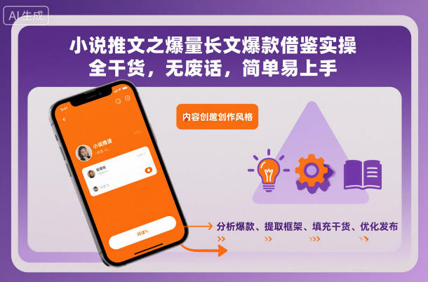 小说推文之爆量长文爆款借鉴实操,全干货,无废话,简单易上手-吾爱创业网