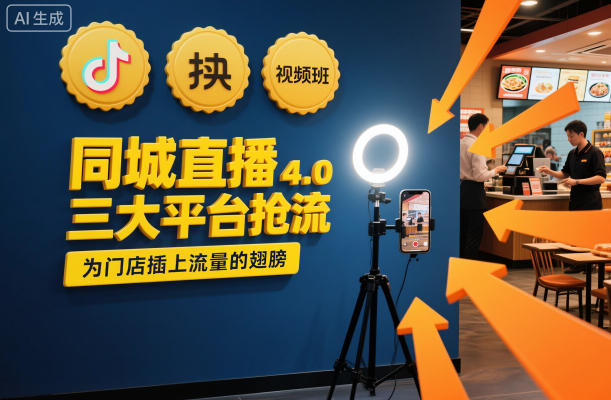 同城直播实操班4.0,三大平台抢流,为门店插上流量的翅膀-吾爱创业网