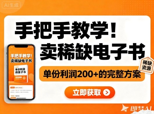 手把手教学！在小红书卖稀缺电子书，单份利润2张+的完整方案-吾爱创业网