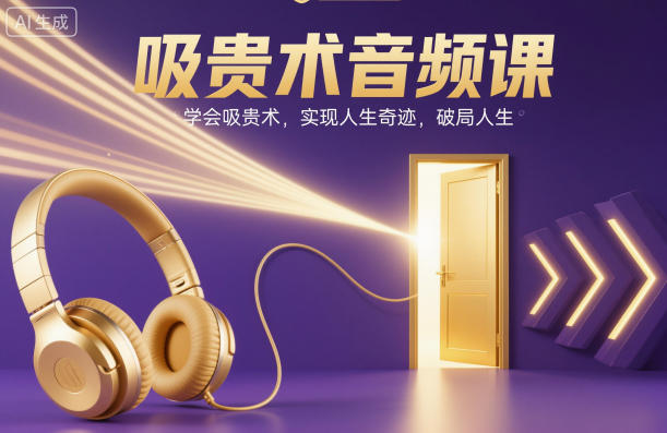 吸贵术音频课,学会吸贵术,实现人生奇迹,破局人生-吾爱创业网