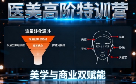 0-1000W医美高阶特训营课程,美学与商业双赋能-吾爱创业网