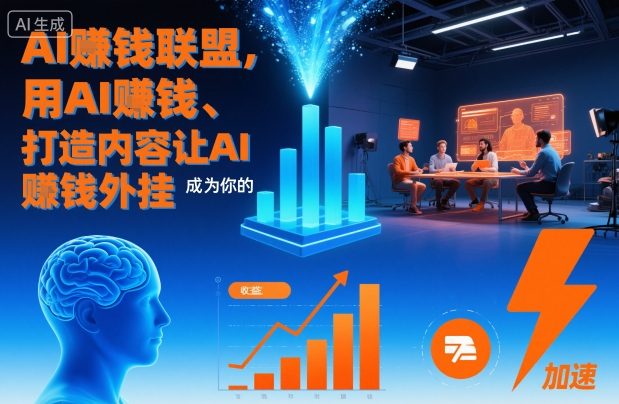 AI賺钱联盟，用AI賺钱、打造内容让AI成为你的賺钱外挂-吾爱创业网