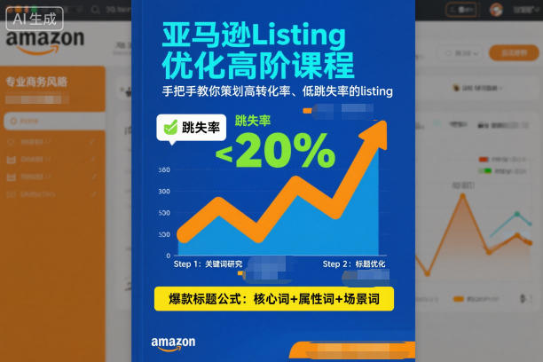 亚马逊Listing优化高阶课程,手把手教你策划高转化率、低跳失率的listing-吾爱创业网