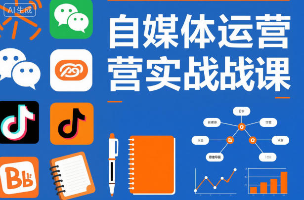 自媒体运营实战课,掌握一套系统的自媒体运营底层方法论,成为优秀的内容创作者-吾爱创业网