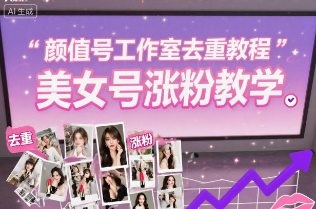 颜值号工作室去重教程,美女号涨粉教学-吾爱创业网