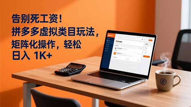 （16943期）告别死工资！拼多多虚拟类目玩法，矩阵化操作，轻松日入 1K+-吾爱创业网