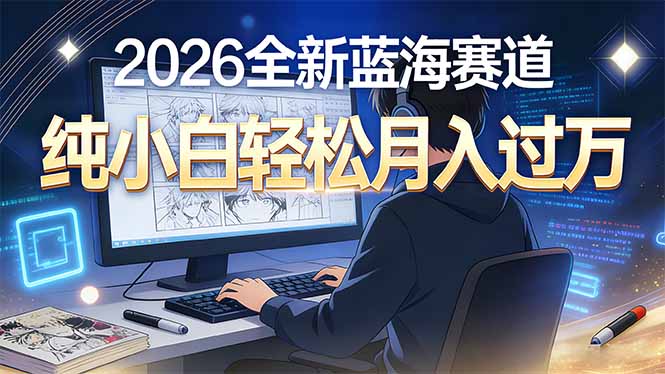 （16781期）2026年全新蓝海赛道，纯小白轻松月入过万-吾爱创业网