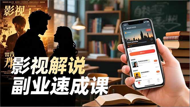 (16740期)Tk影视解说副业速成课,软件安装、全流程实操、爆款预设,新手两周变现-吾爱创业网