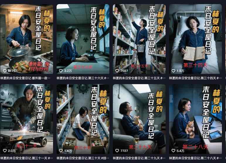 图片[2]-十个作品涨粉近20W！用AI制作末日安全日记连载，日入4位数，评论区爆肝求更新（附详细步骤）-吾爱创业网