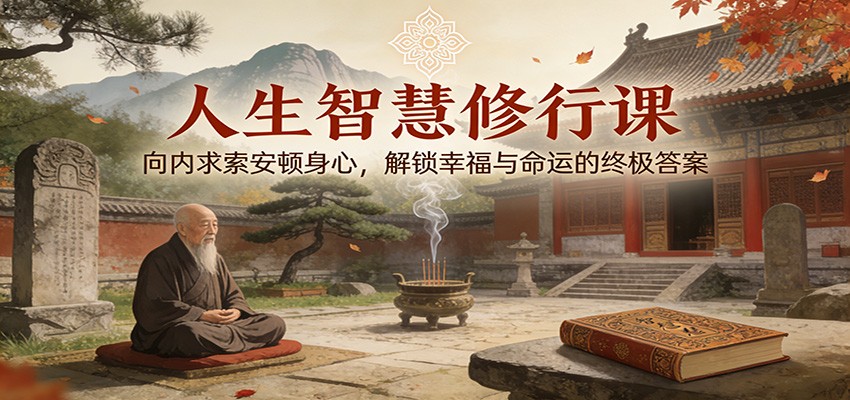 人生智慧修行课：向内求索安顿身心，解锁幸福与命运的终极答案-吾爱创业网