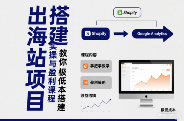 小淘出海站项目，搭建实操与盈利课程，手把手教你用极低成本搭建-吾爱创业网