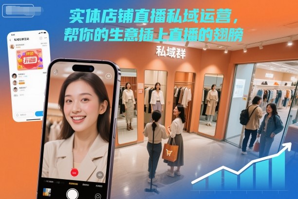 实体店铺直播私域运营,帮你的生意插上直播的翅膀-吾爱创业网