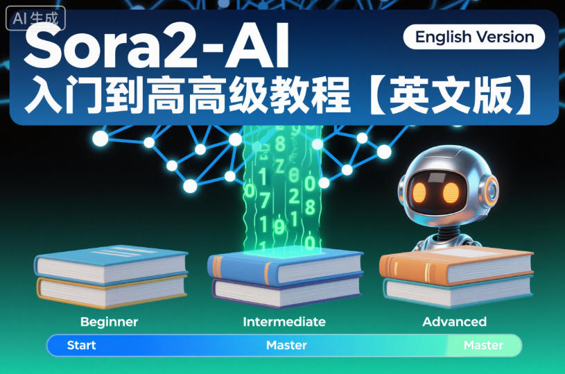 Sora2-AI入门到高级教程【英文版】-吾爱创业网