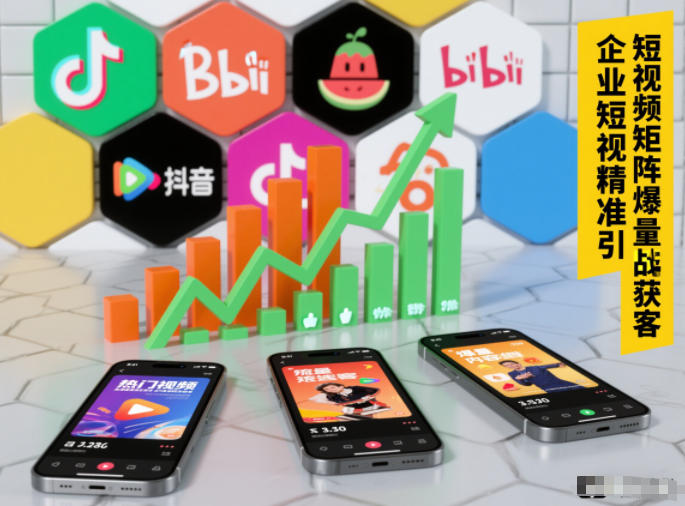 企业短视频精准引流矩阵获客，短视频矩阵爆量战法-吾爱创业网