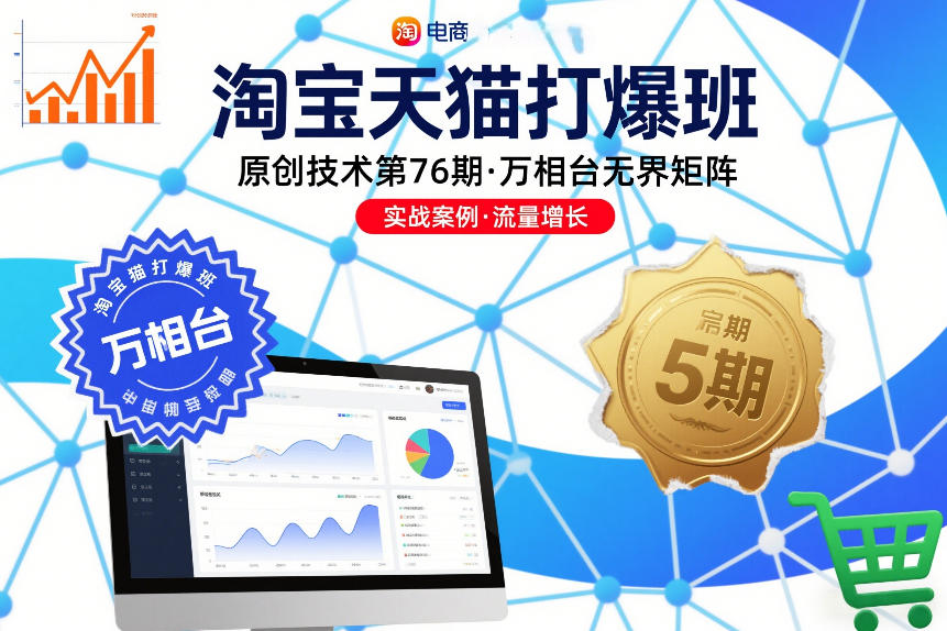 淘宝天猫打爆班原创技术第76期，万相台无界矩阵-吾爱创业网