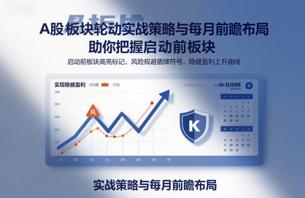 A股板块轮动实战策略与每月前瞻布局，助你把握启动前板块，规避风险，实现稳健盈利-吾爱创业网