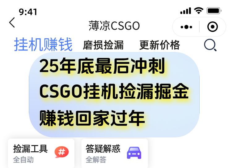 用CSGO游戏挂机捡漏掘金赚钱掘金，一部手机轻松日入500+-吾爱创业网