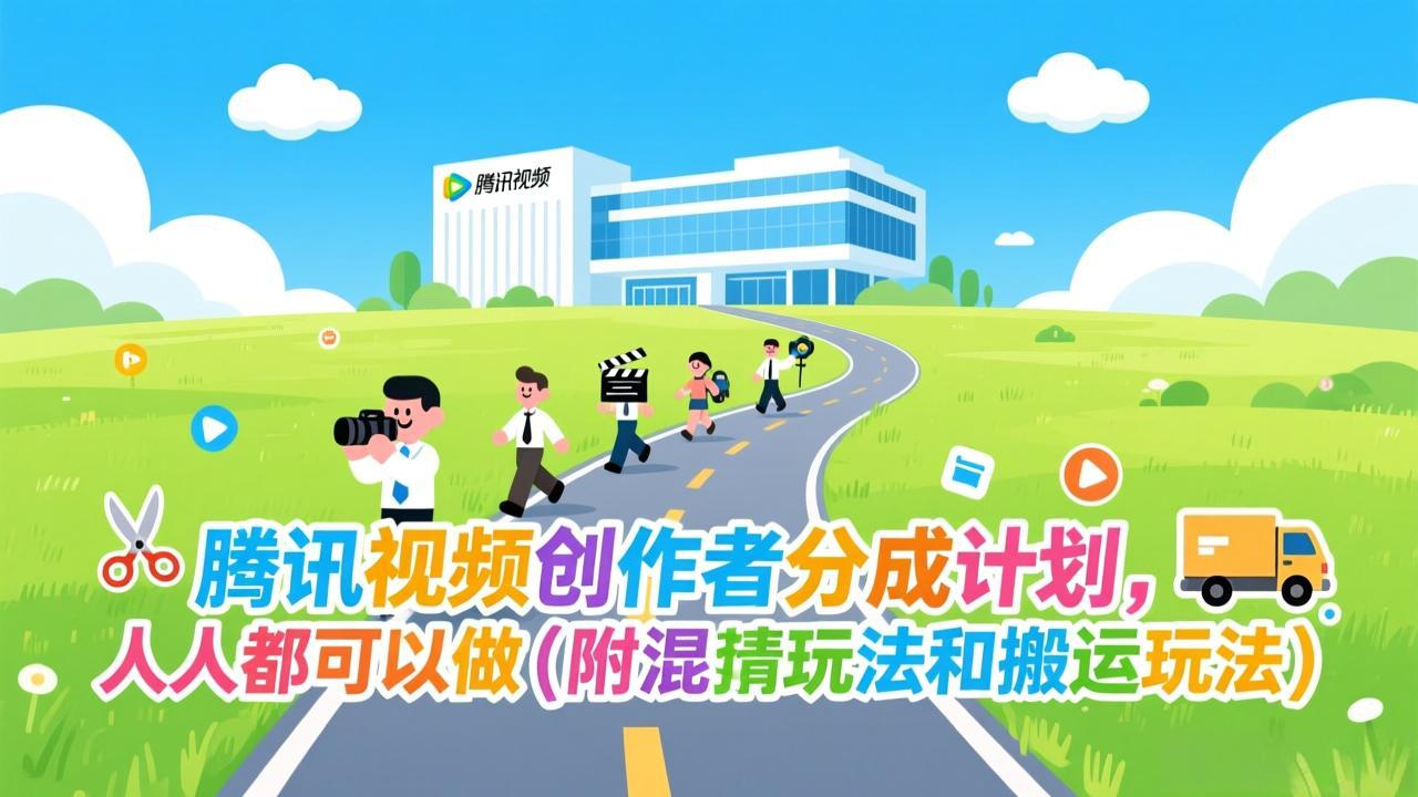 （17137期）腾讯视频创作者分成计划，人人都可以做（附混剪玩法和搬运玩法）-吾爱创业网