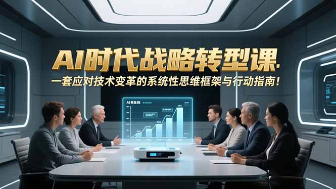 （16990期）AI时代战略转型课：一套应对技术变革的系统性思维框架与行动指南！-吾爱创业网