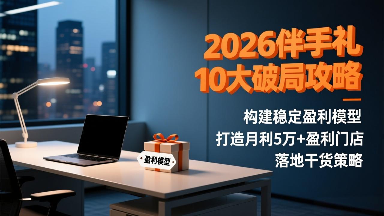 （17191期）2026伴手礼10大破局攻略：构建稳定盈利模型，打造月利5万+盈利门店，落地干货策略-吾爱创业网