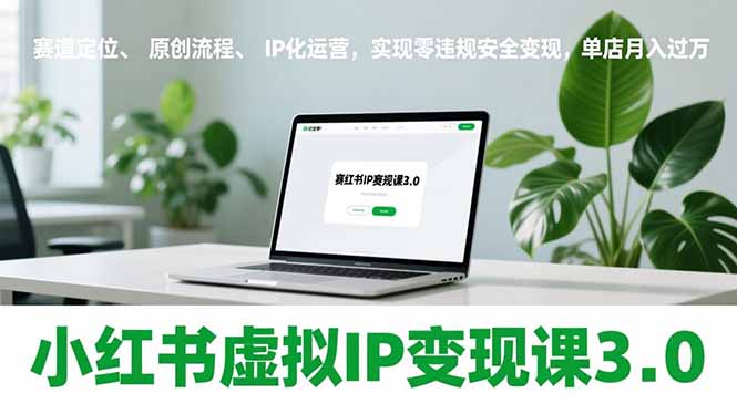 （17029期）小红书虚拟IP变现课3.0，赛道定位、原创流程、IP化运营，实现零违规安全变现，单店月入过万-吾爱创业网