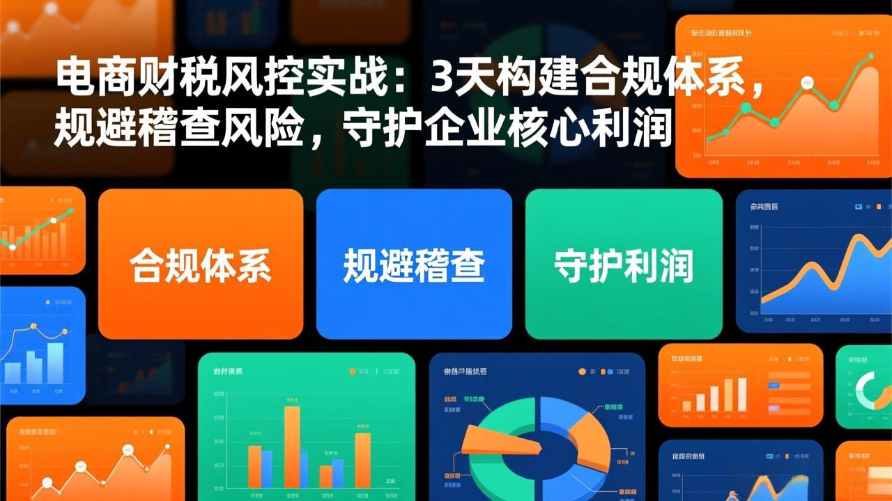 （17197期）电商财税风控实战：3天构建合规体系，规避稽查风险，守护企业核心利润-吾爱创业网