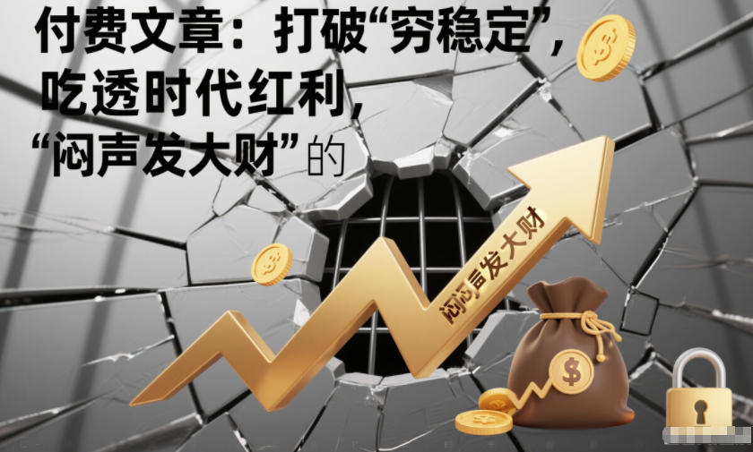 付费文章：打破“穷稳定”，吃透时代红利，“闷声发大财”的终极真谛-吾爱创业网