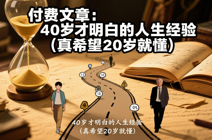 付费文章：40岁才明白的人生经验（真希望20岁就懂）-吾爱创业网