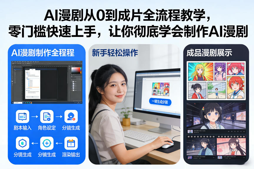 AI漫剧从0到成片全流程教学，零门槛快速上手，让你彻底学会制作AI漫剧【保姆级教程】-吾爱创业网