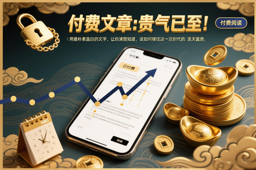 付费文章：贵气已至！用最朴素直白的文字，让你清楚知道，该如何接住这一次时代的泼天富贵-吾爱创业网