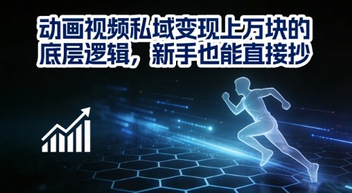 动画视频私域变现上W的底层逻辑，新手也能直接抄-吾爱创业网