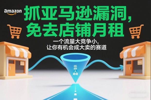 抓亚马逊漏洞，免去店铺月租，一个流量大竞争小，让你有机会成大卖的赛道-吾爱创业网