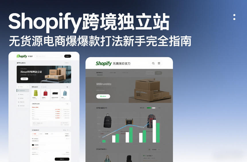 Shopify跨境独立站无货源电商爆款打法新手完全指南-吾爱创业网