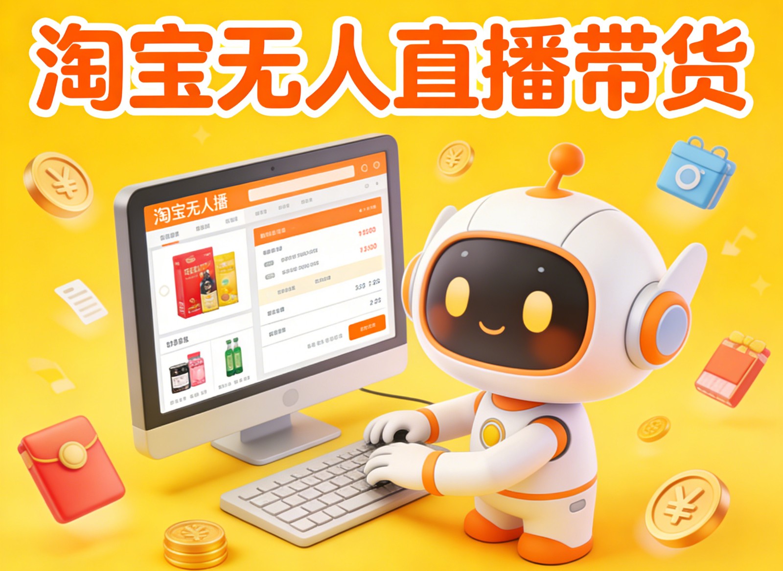 淘宝无人直播带货，24小时自动卖货，月佣金1W+，不违规不封号，不用露脸-吾爱创业网