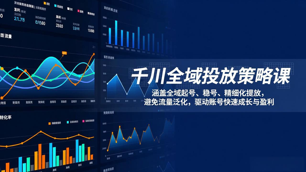 （17285期）千川全域投放策略课：涵盖全域起号、稳号、精细化投放，避免流量泛化，驱动账号快速成长与盈利-吾爱创业网