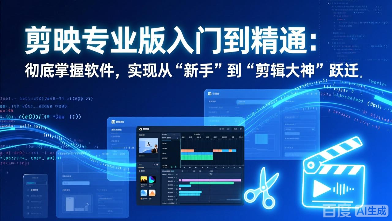 （17321期）剪映专业版入门到精通：彻底掌握软件，实现从“新手”到“剪辑大神”跃迁-吾爱创业网