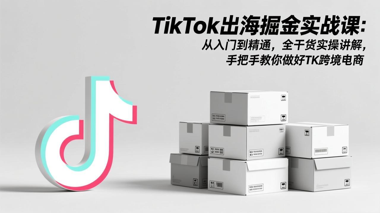 （17368期）TikTok出海掘金实战课：从入门到精通，全干货实操讲解，手把手教你做好TK跨境电商-吾爱创业网
