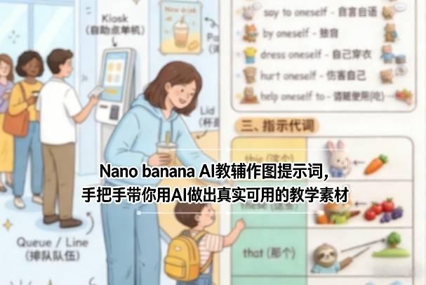 Nano banana AI教辅作图提示词，手把手带你用AI做出真实可用的教学素材-吾爱创业网