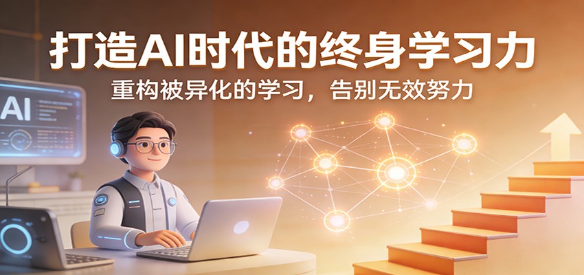打造AI时代的终身学习力：重构被异化的学习，告别无效努力-吾爱创业网