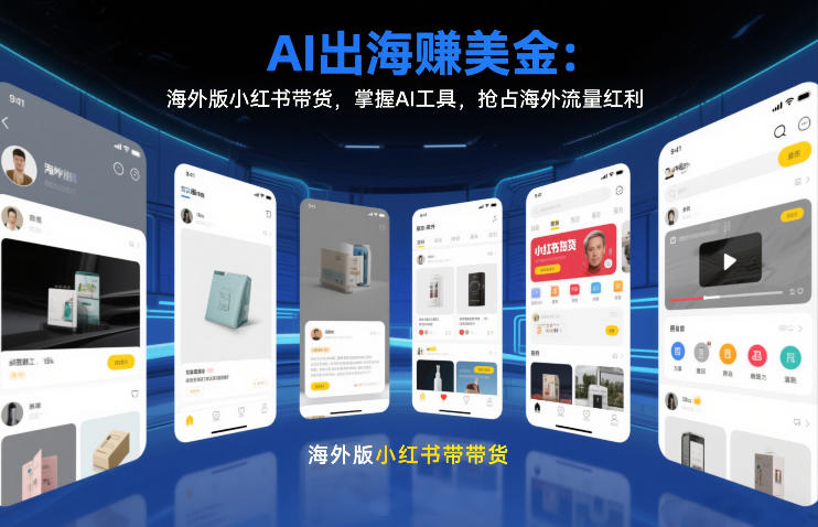 AI出海賺美金:海外版小红书带货,掌握AI工具,抢占海外流量红利(更新2026)-吾爱创业网