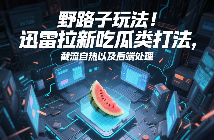 野路子玩法！迅雷拉新吃瓜类打法，截流自热以及后端处理-吾爱创业网