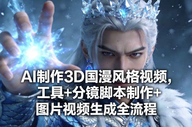 AI制作3D国漫风格视频，工具+分镜脚本制作+图片视频生成全流程-吾爱创业网
