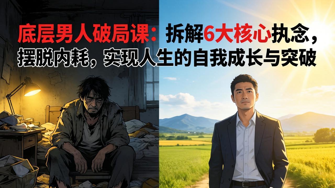 （17747期）付费文章：底层男人破局课：拆解 6 大核心执念，摆脱内耗，实现人生的自我成长与突破-吾爱创业网