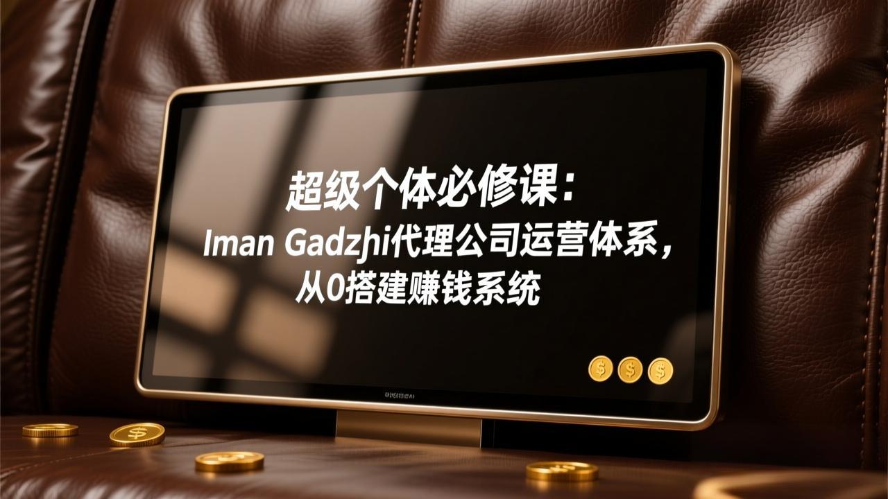（17525期）超级个体必修课：Iman Gadzhi代理公司运营体系，从0搭建赚钱系统-吾爱创业网