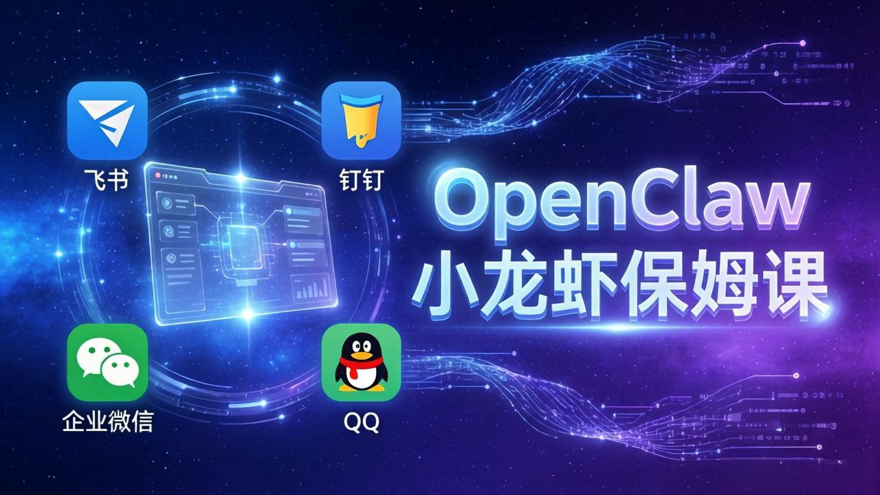 （17614期）OpenClaw小龙虾保姆课： Windows/macOS/Linux/Docker全系统安装，飞书+钉钉+企业微信+QQ 全接入-吾爱创业网
