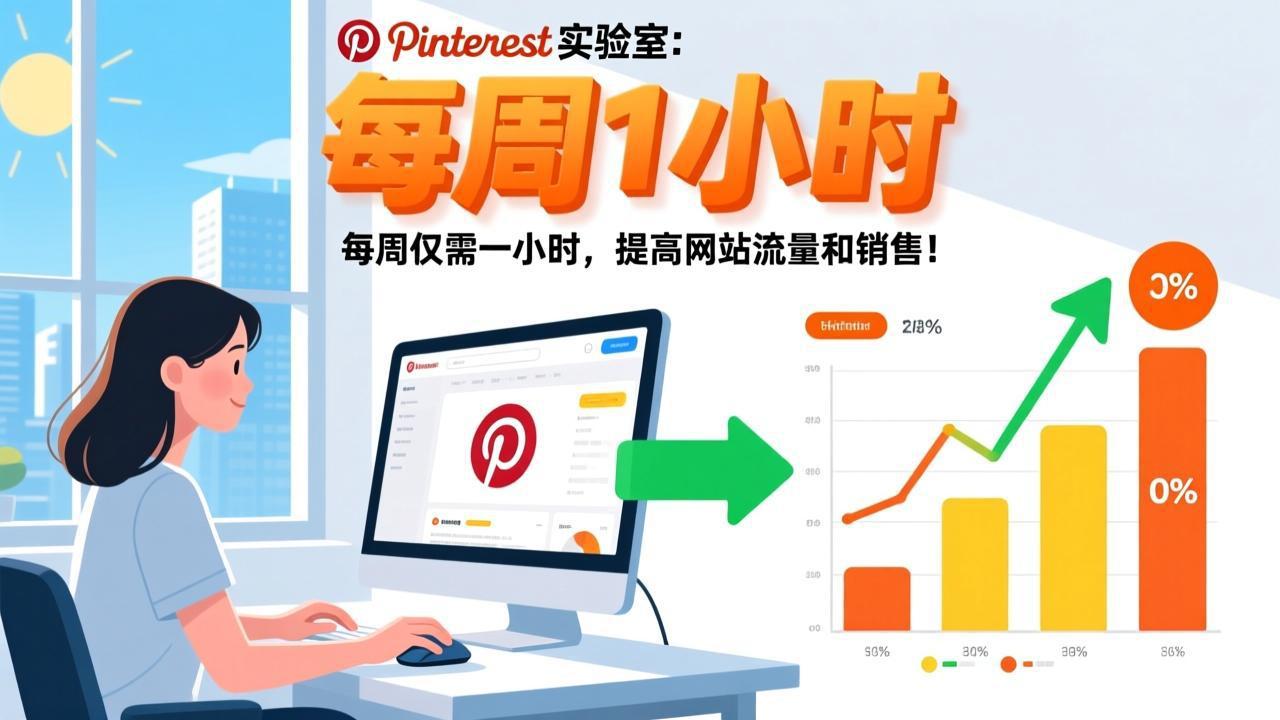 （17505期）Pinterest实验室：每周仅需一小时，提高网站流量和销售！-吾爱创业网
