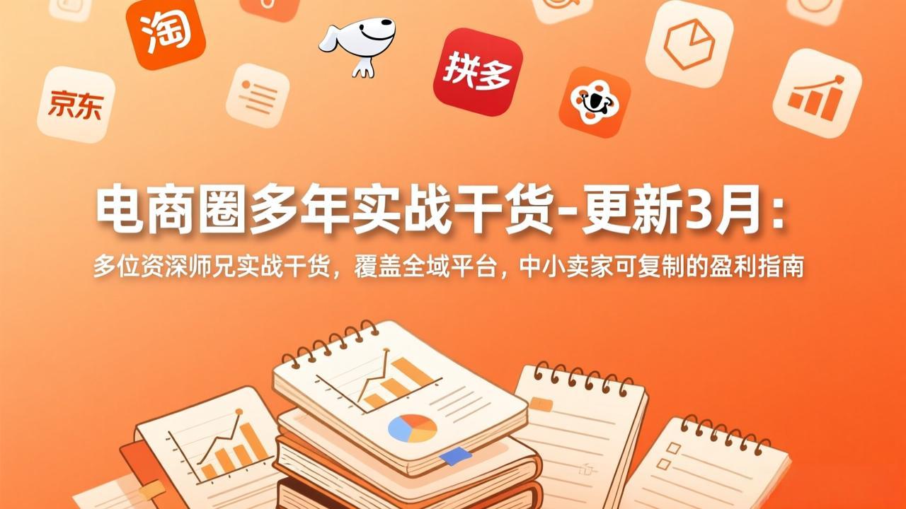 （17576期）电商圈多年实战干货-更新3月：多位资深师兄实战干货，覆盖全域平台，中小卖家可复制的盈利指南-吾爱创业网