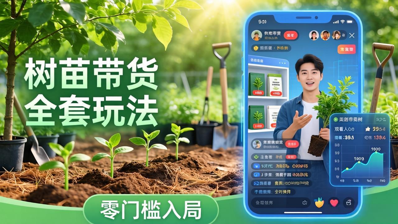（17729期）视频号AI树苗带货全套玩法：零门槛入局，掌握豆包、千问等AI工具制作树苗视频的全套流程-吾爱创业网